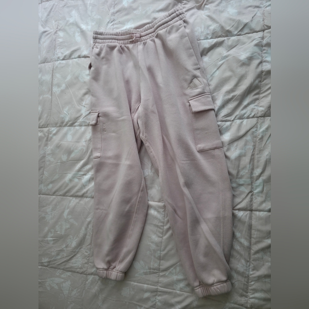 adidas Pink Cargo Joggers